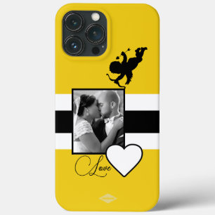 HAMbWG (Photo Cell Phone Case White Heart Graphic