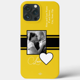 HAMbWG (Photo Cell Phone Case White Heart Graphic