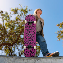 HAMbWG Rosa Leopard Mini Skateboard Bräda 18,5 Cm