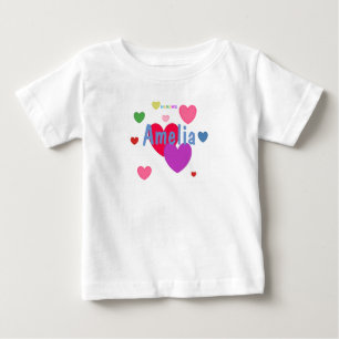 HAMbWG - Småbarn Dress - Anpassningsbar med hjärta Tee Shirt