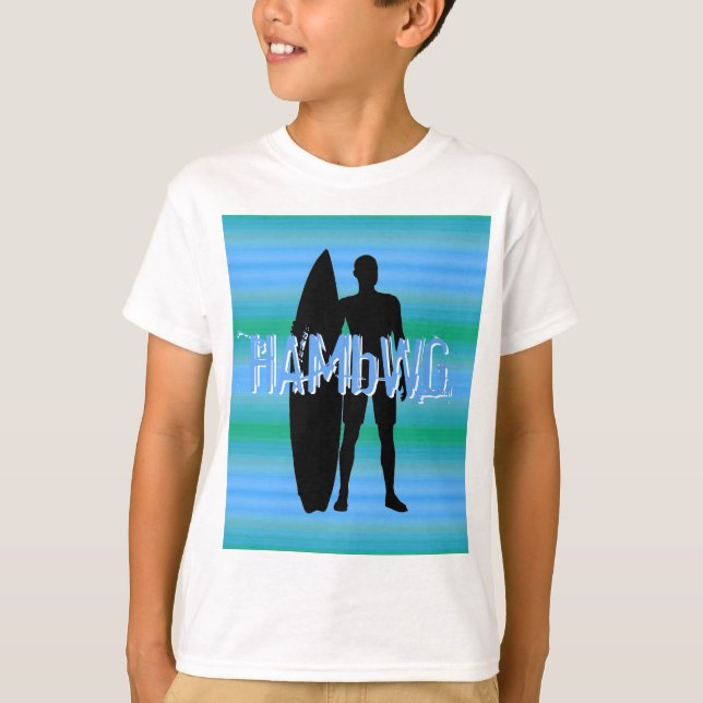 HAMbWG - T Shirt - Aqua Blue Gradients (Framsida)