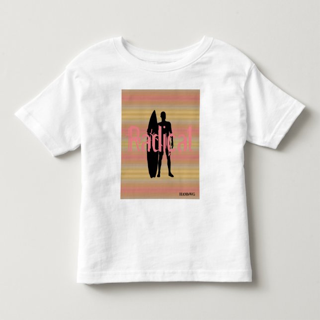 HAMbWG - T Shirt - Blek Gradients Surfer (Framsida)