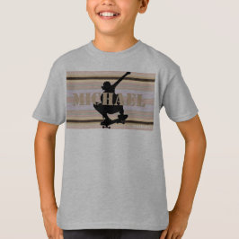 HAMbWG - T Shirt - Pear Rand med Skateboarder