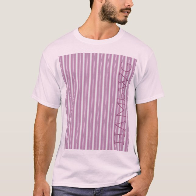 HAMbWG - T-Shirt - Rosa Rand (Framsida)