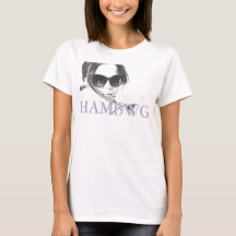 HAMbWG - T-Shirts - HAMbWG B W Ansikte med Logotyp