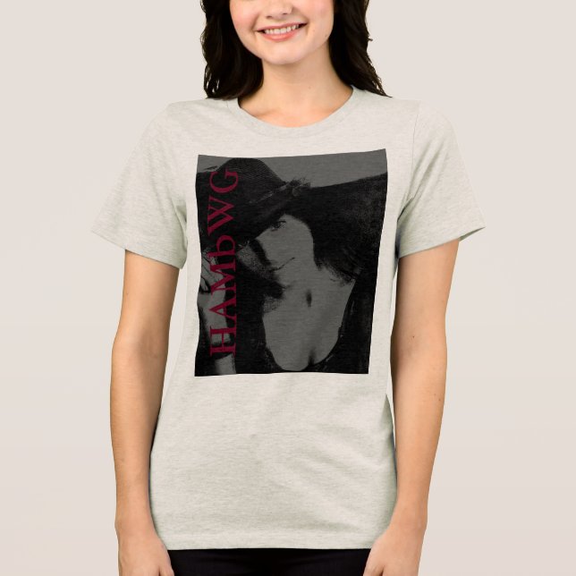 HAMbWG - T-Shirts - HAMbWG B W Ansikte med Logotyp (Framsida)