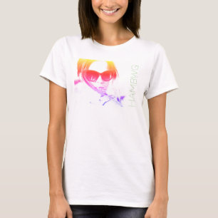 HAMbWG - T-Shirts - HAMbWG B W Ansikte med Logotyp