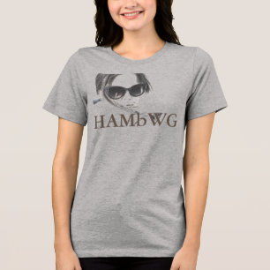 HAMbWG - T-Shirts - HAMbWG B W Ansikte med Logotyp