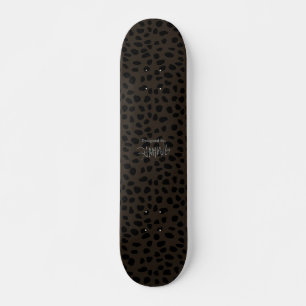 HAMbWG Taupe Leopard Mini Skateboard Bräda 18,5 Cm