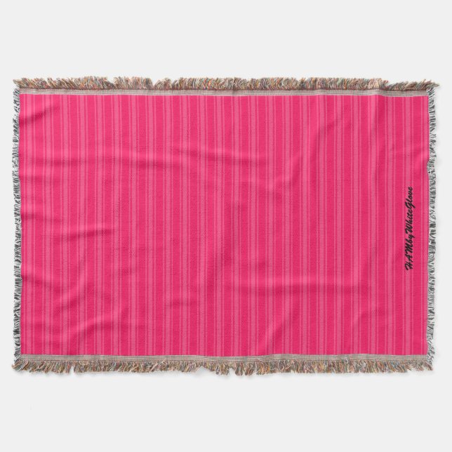 HAMbWG Throw Blanket - Rosa/Rosa Filt (Framsidan)
