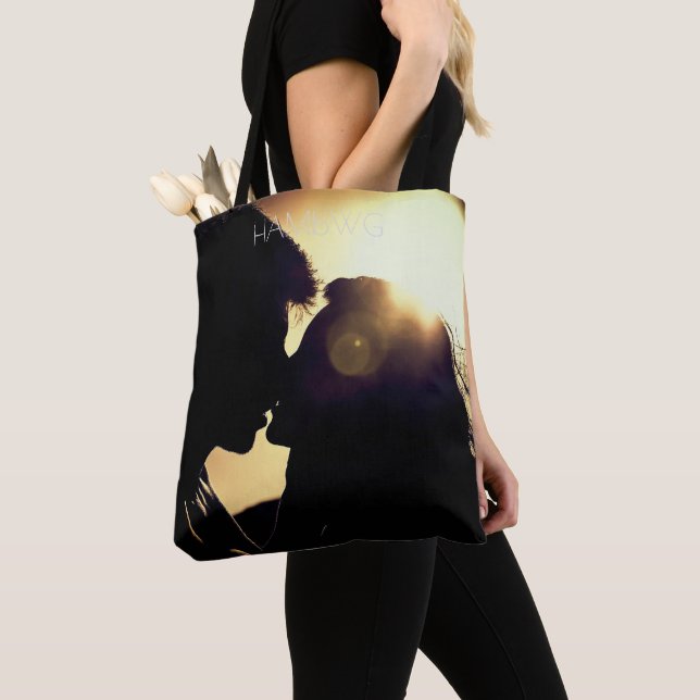 HAMbWG - Tote Bag - Äkta kärlek Tygkasse (Närbild)