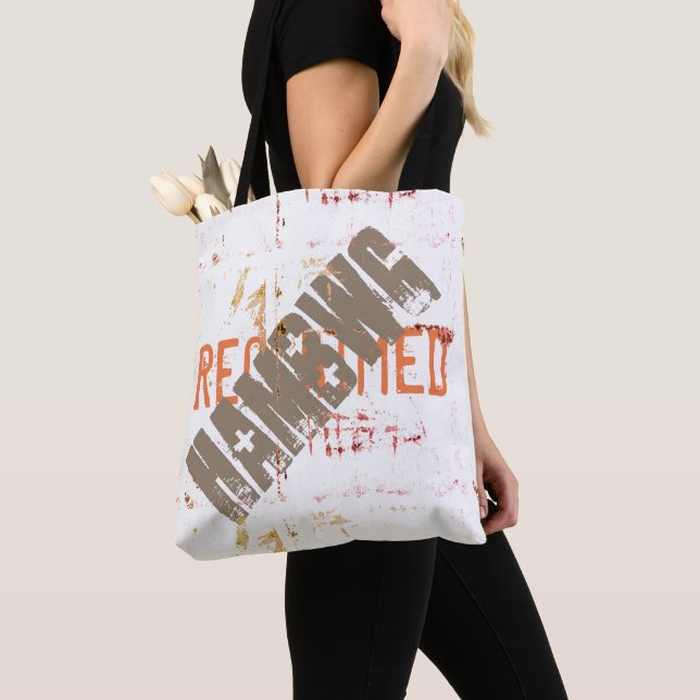 HAMbWG - Tote Bag - Mörkgrå/Navy baksida Tygkasse (Närbild)