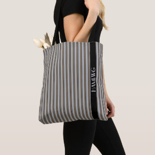 HAMbWG - Tote Bag - Pearl Färgad Rand Tygkasse