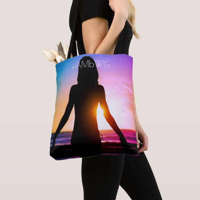 HAMbWG - Tote Bag - Silhouete Tygkasse (Närbild)