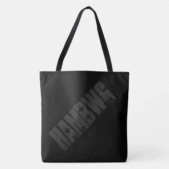 HAMbWG - Tote Bag - Svart HAMbWG-Logotyp Tygkasse (Framsida)