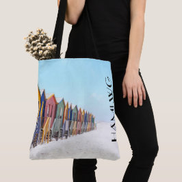 HAMbWG - Tote bags - Beach Huts Tygkasse
