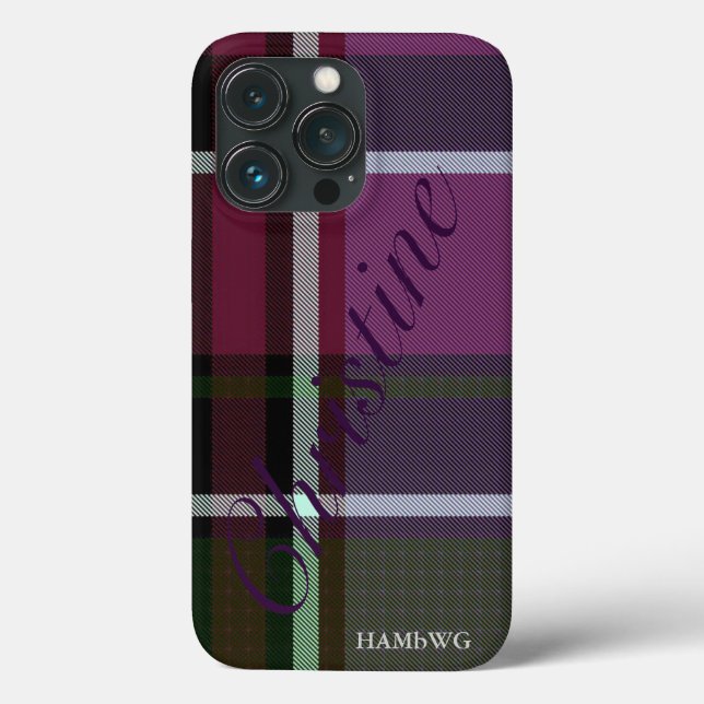 HAMbWG Tuff Xtreme Telefonväska - Teal Plum Play (Baksida)
