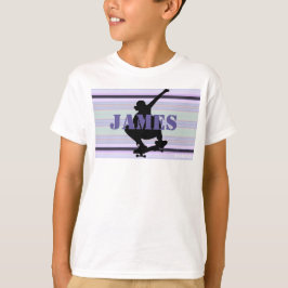 HAMbWG - Ultra Violet Lila Skateboarder T Shirt