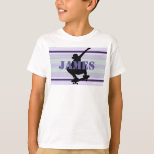HAMbWG - Ultra Violet Lila Skateboarder T Shirt