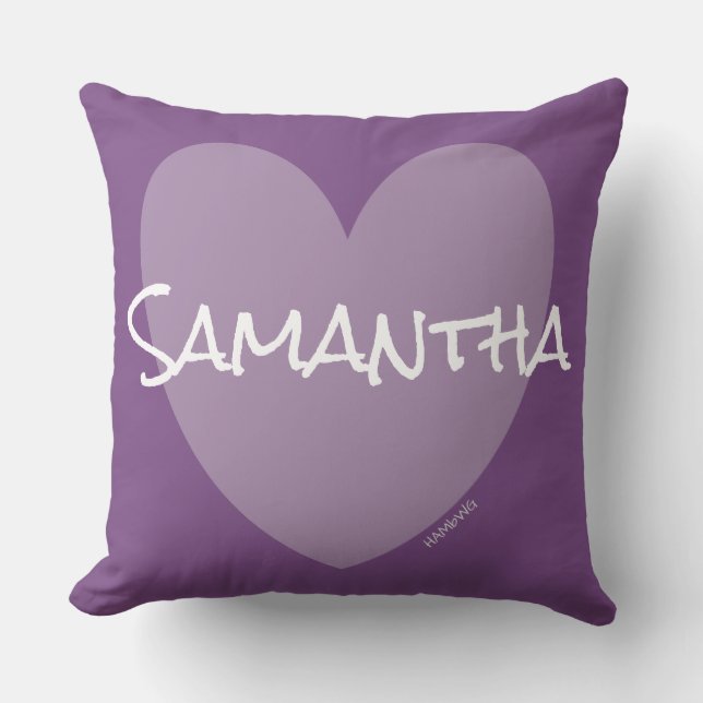 HAMbWG Vanity Pillow Heart i alla färg med namn Kudde (Framsida)