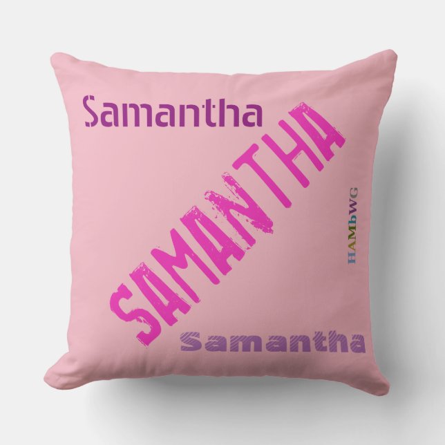 HAMbWG Vanity Pillow - lägg till ditt namn Kudde (Framsida)