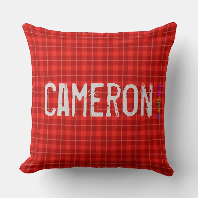 HAMbWG Vanity Pillow - Lägg till namn - Röd Play Kudde (Framsida)