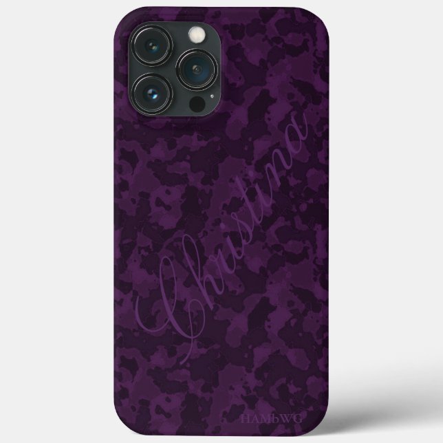 HAMbWG Xtreme Telefonväska - Amethyst Camouflage (Baksida)