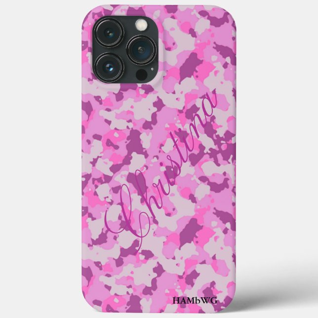 HAMbWG Xtreme Telefonväska - Rosa Rosa Camouflage (Baksida)