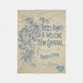 HAMbyWG - Alltid en Welcom från Grandma Fleecefilt