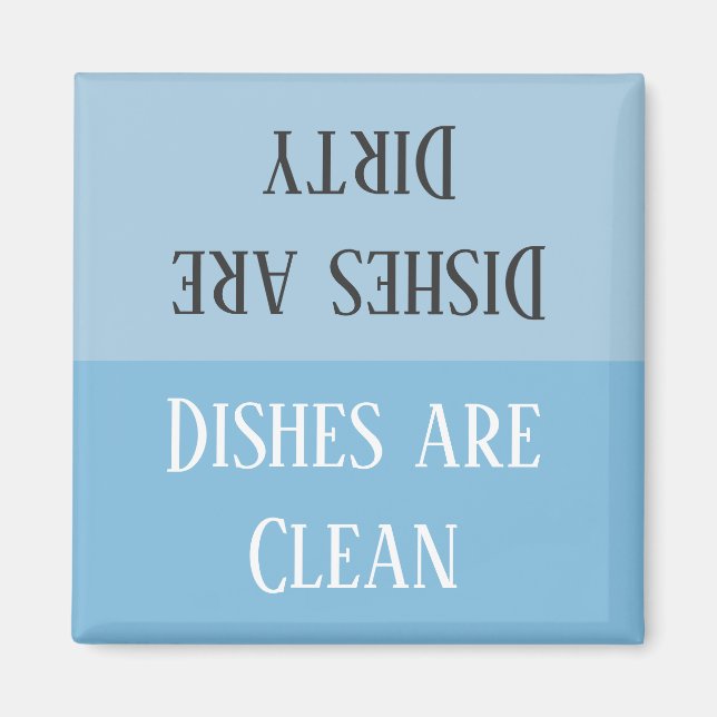HAMbyWG - Anpassningsbar Dishwasher Dirty - Clean  Magnet (Framsidan)