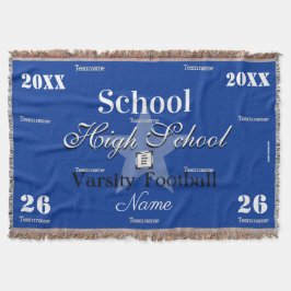 HAMbyWG - Anpassningsbar Sports Team Throw Blanket Filt
