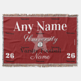 HAMbyWG - Anpassningsbar Sports Team Throw Blanket Filt