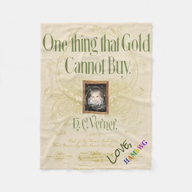 HAMbyWG - Baby Blanket - Ett Sak Guld kan inte köp Fleecefilt (Framsidan)