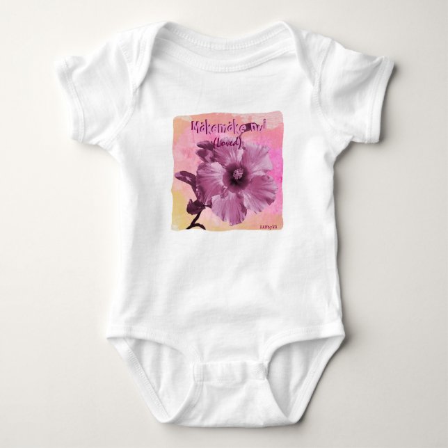 HAMbyWG - Baby Hawaiin Hibiscus T Shirt (Framsida)