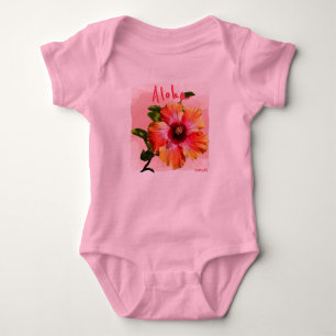 HAMbyWG - Baby' Rosa Hawaiin Hibiscus t-shirt
