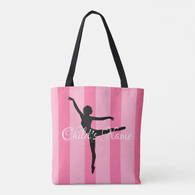 HAMbyWG - Ballerina Tote Bag - Rosa/Rosa Tygkasse (Baksida)