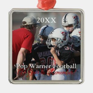 HAMbyWG - Barn Football Thmet Ornament i Silver