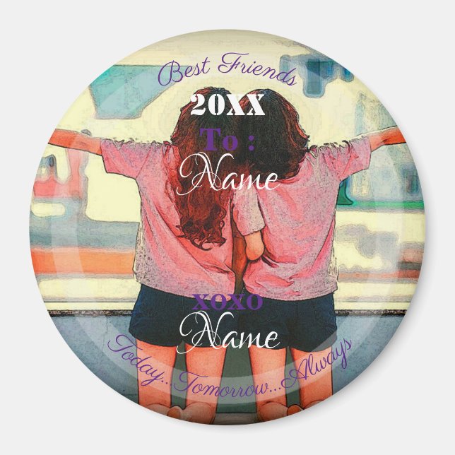 HAMbyWG - Bästa vänner eller systrar Magnet (Framsidan)