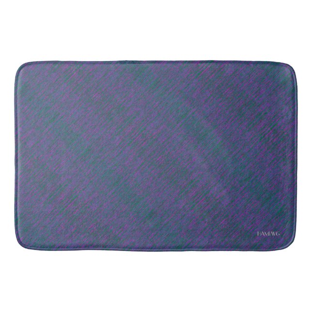 HAMbyWG - Bath Mat - Blue & Lila Badrumsmatta (Framsidan)