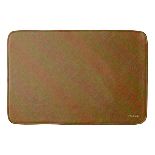 HAMbyWG - Bath Mat - Crazy Red Lime Green Badrumsmatta (Framsidan)