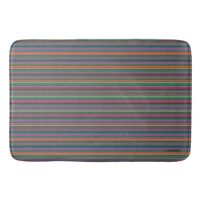 HAMbyWG - Bath Mat - Neon Rand Badrumsmatta (Framsidan)