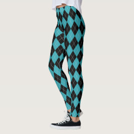 HAMbyWG Black Argyle med någon annan färg Leggings