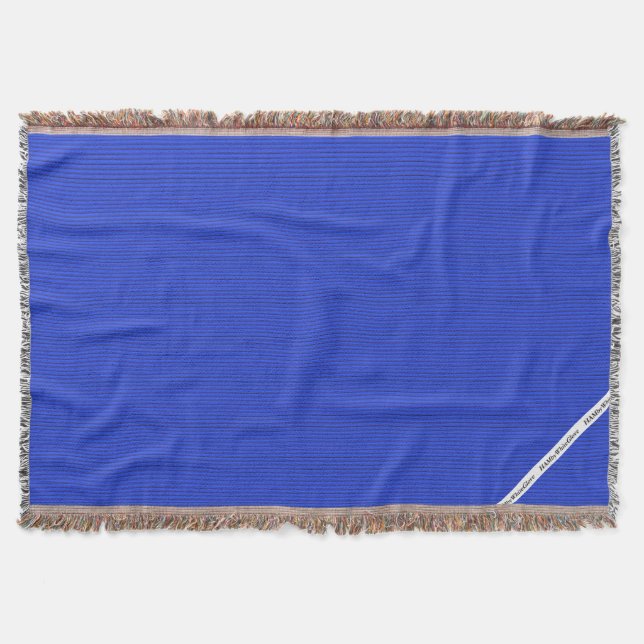HAMbyWG - Blanket - Blått Rand Filt (Framsidan)