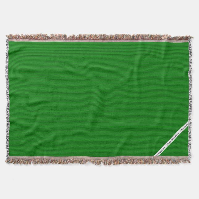 HAMbyWG - Blanket - Bright Grönt Rand Mysfilt (Framsidan)