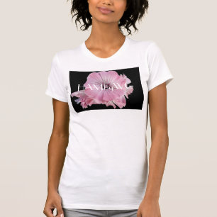 HAMbyWG Blek Rosa Wispy Flower T Shirt
