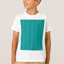 HAMbyWG - Brilliant Aqua Grönt Rand T Shirt