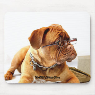 HAMbyWG - Bulldog w Glasses Mousepad Musmatta