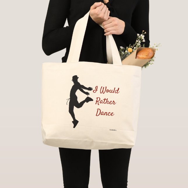 HAMbyWG - Canvas Tote Bag - Manlig dansare Jumbo Tygkasse (Framsida (produkt))