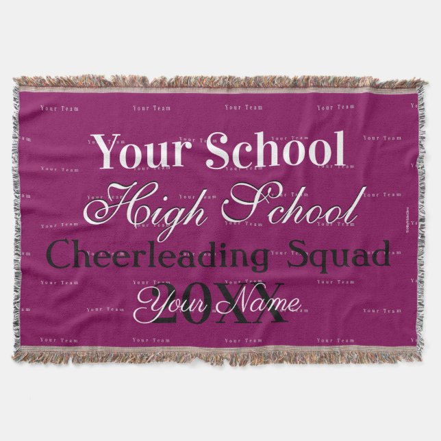 HAMbyWG - CheerLedare eller Klubb Throw Blanket Filt (Framsidan)