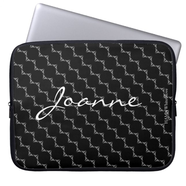 HAMbyWG - Circle Mönster i färg Laptop Fodral (Framsidan)